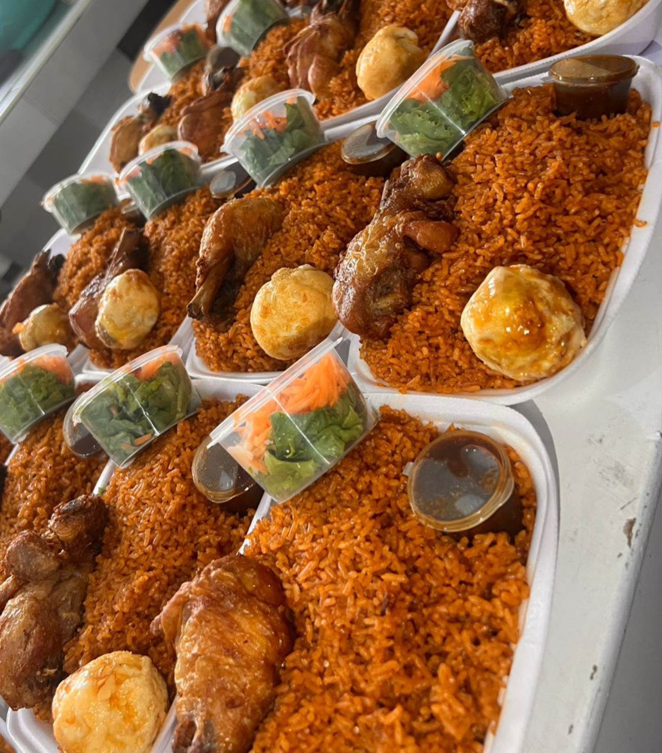 Jollof rice with chicken